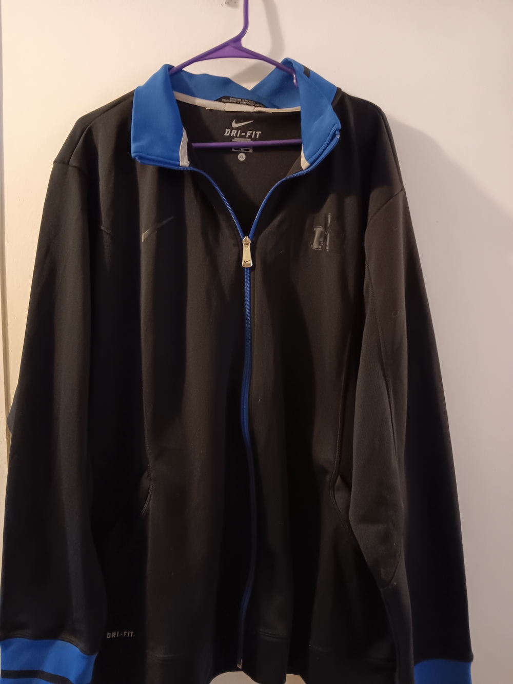 Mens Nike Dri Fit Uk Kentucky  Wildcats  Full-Zip Men's Jacket Xlarge